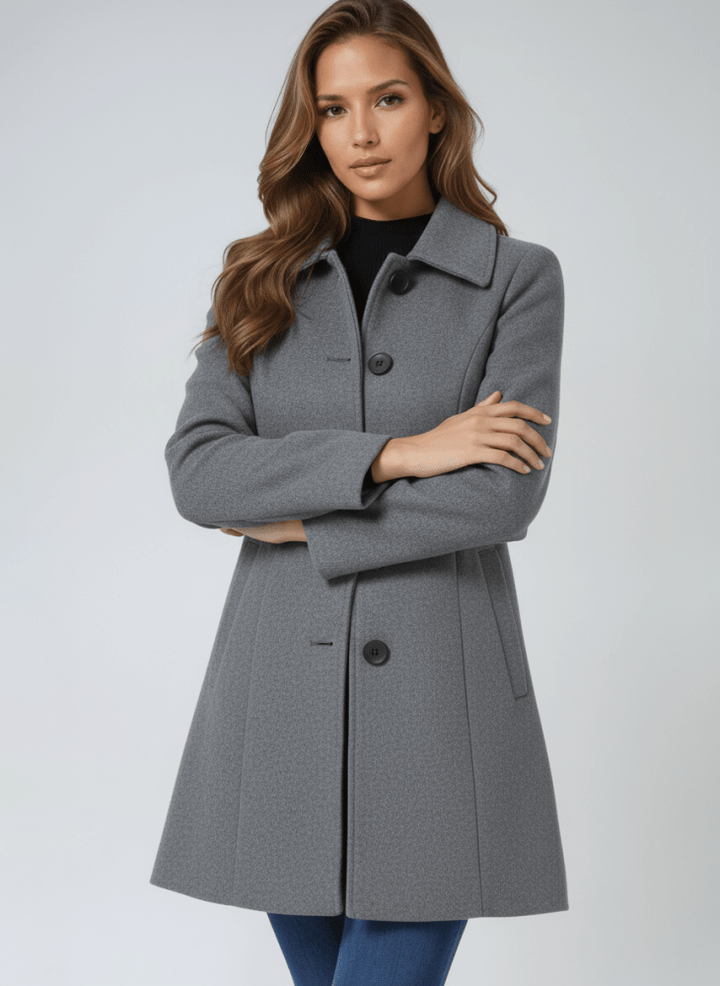 Helena™ - Casaco de Inverno Feminino de Botão Único