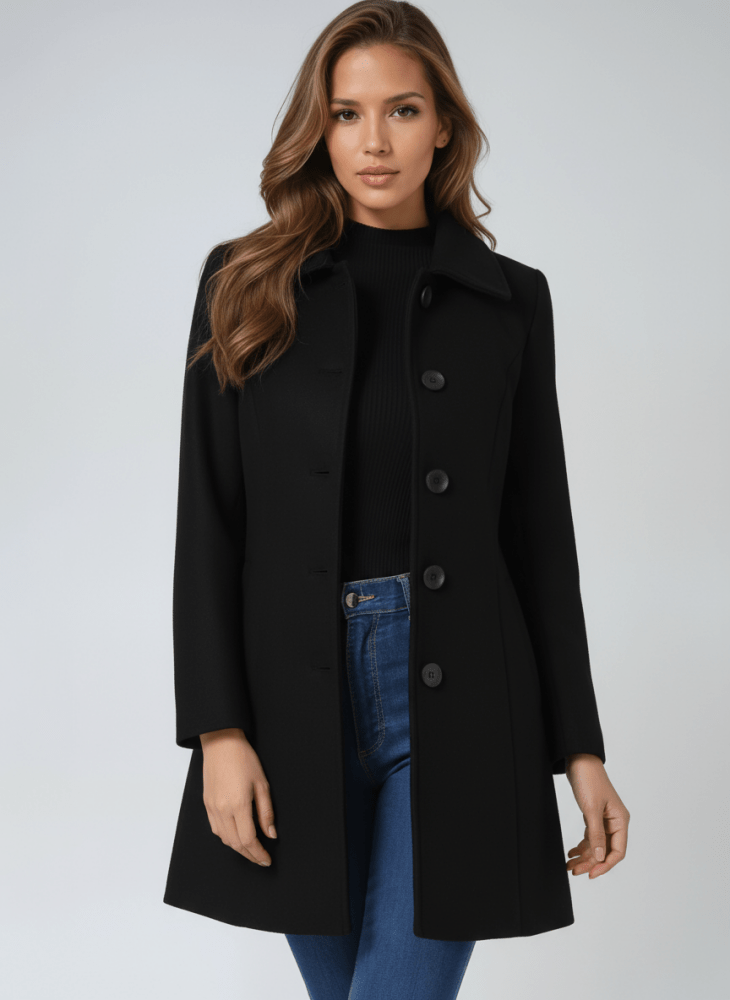 Helena™ - Casaco de Inverno Feminino de Botão Único