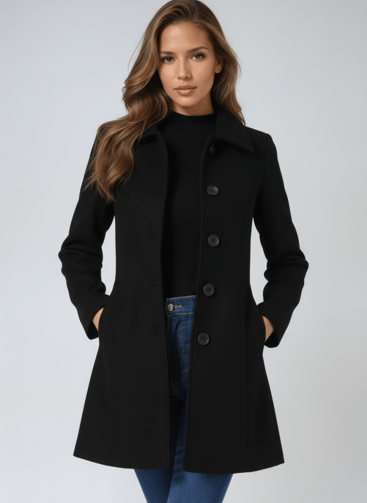 Helena™ - Casaco de Inverno Feminino de Botão Único