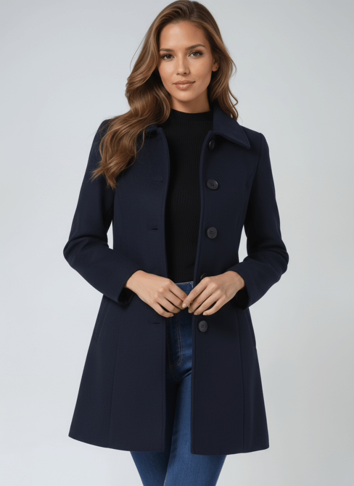 Helena™ - Casaco de Inverno Feminino de Botão Único