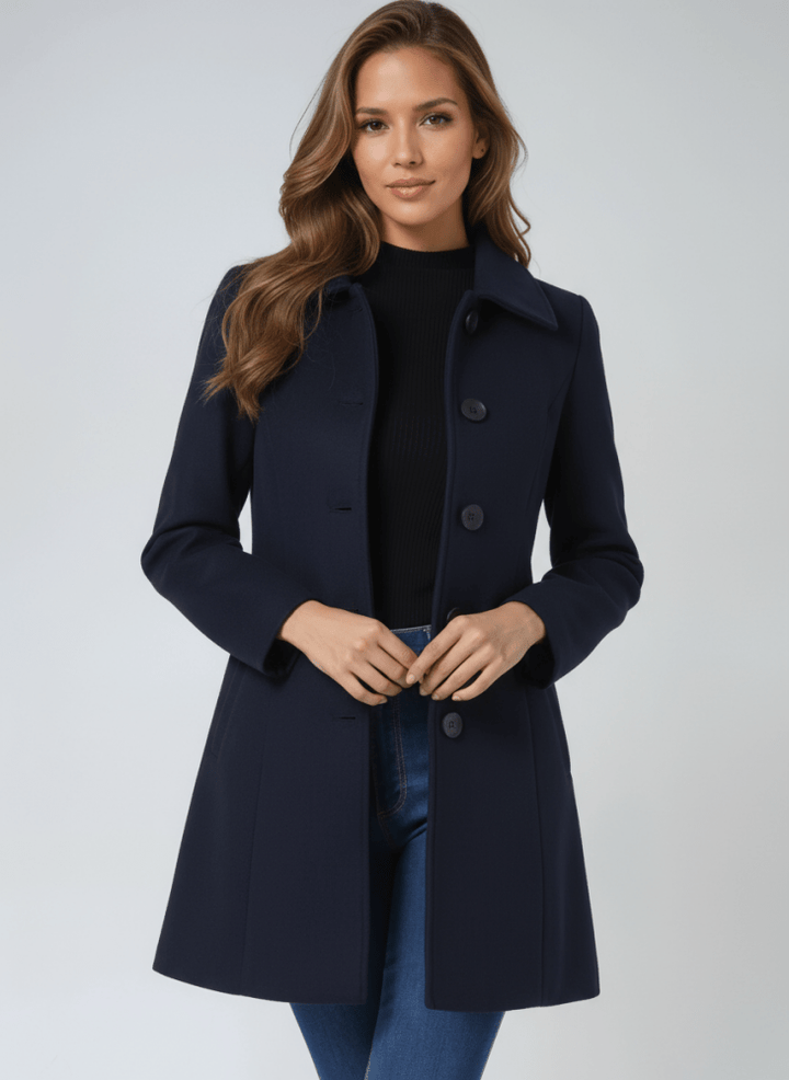 Helena™ - Casaco de Inverno Feminino de Botão Único