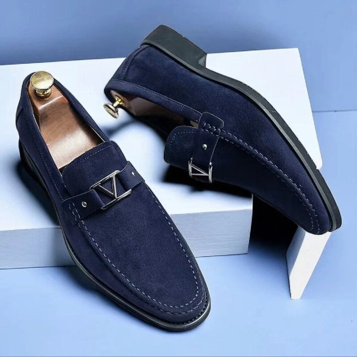 Mocassins vermelhos de camurça Verona