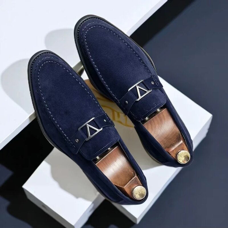 Mocassins vermelhos de camurça Verona