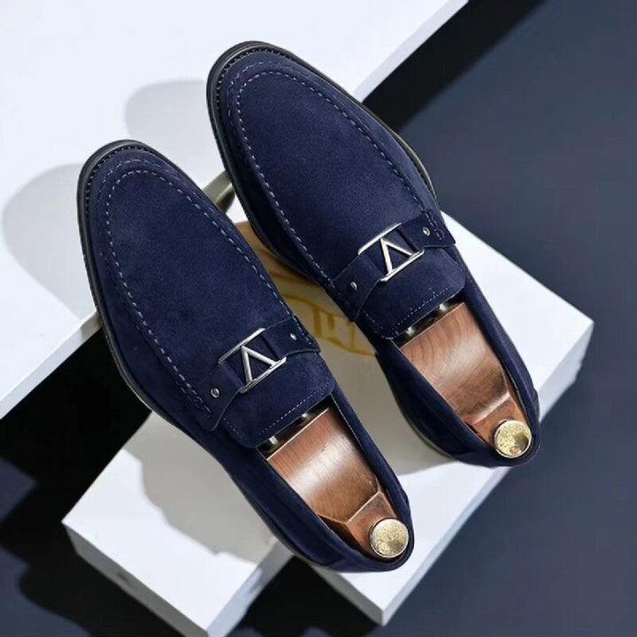 Mocassins vermelhos de camurça Verona