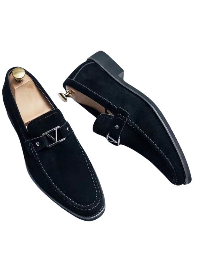 Mocassins vermelhos de camurça Verona
