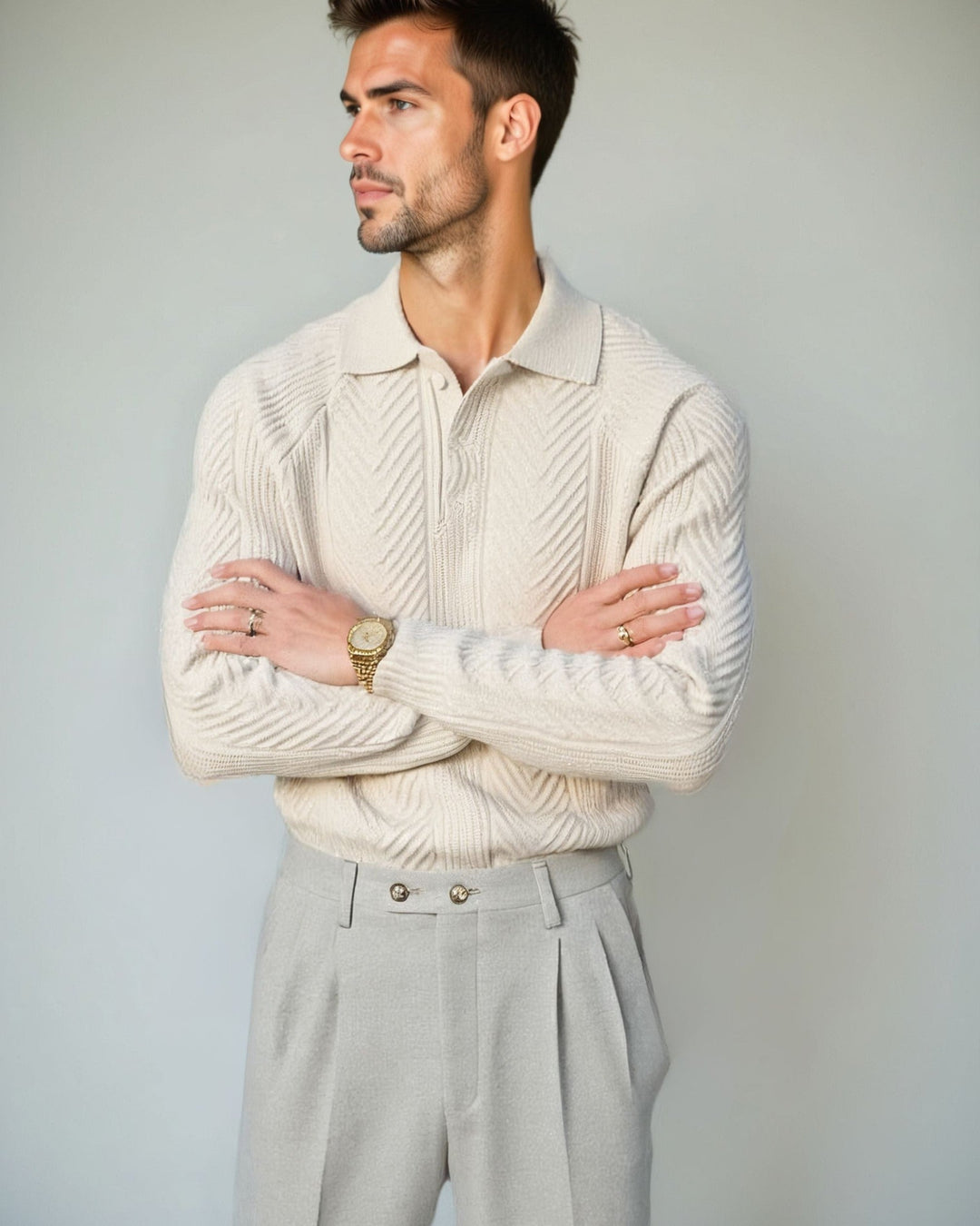 Viggo™ | Camisola de algodão com decote em V