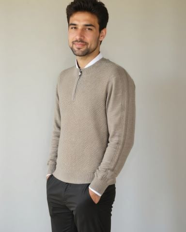 Vilhelm™ | Pulôver Básico com Meio-Zíper