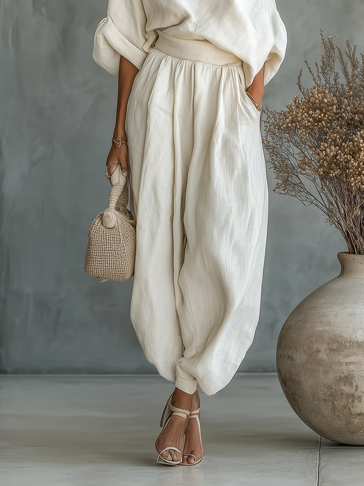 Eleonora | Conjunto Elegante de Duas Peças de um Ombro Só