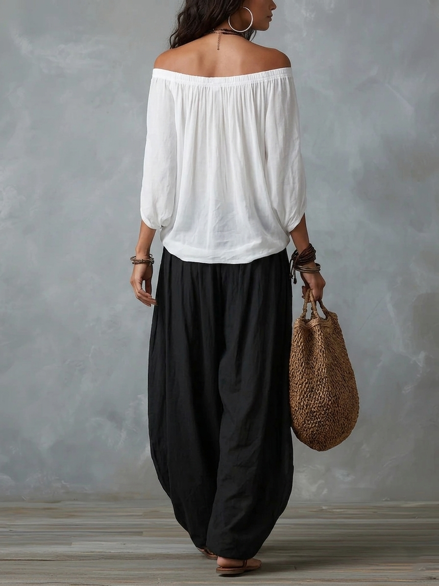 Tiziana | Conjunto Boho com Calças Balão