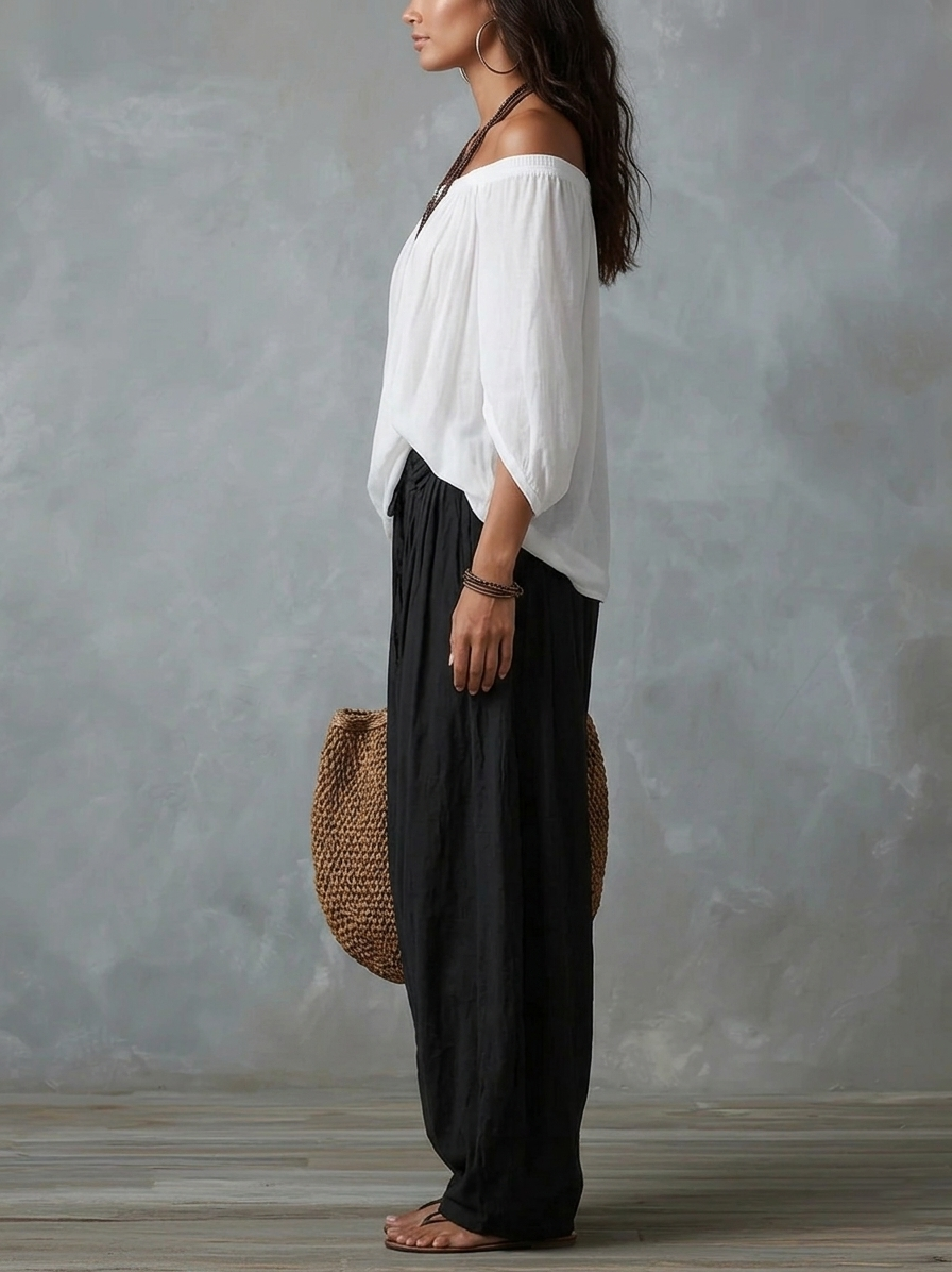 Tiziana | Conjunto Boho com Calças Balão