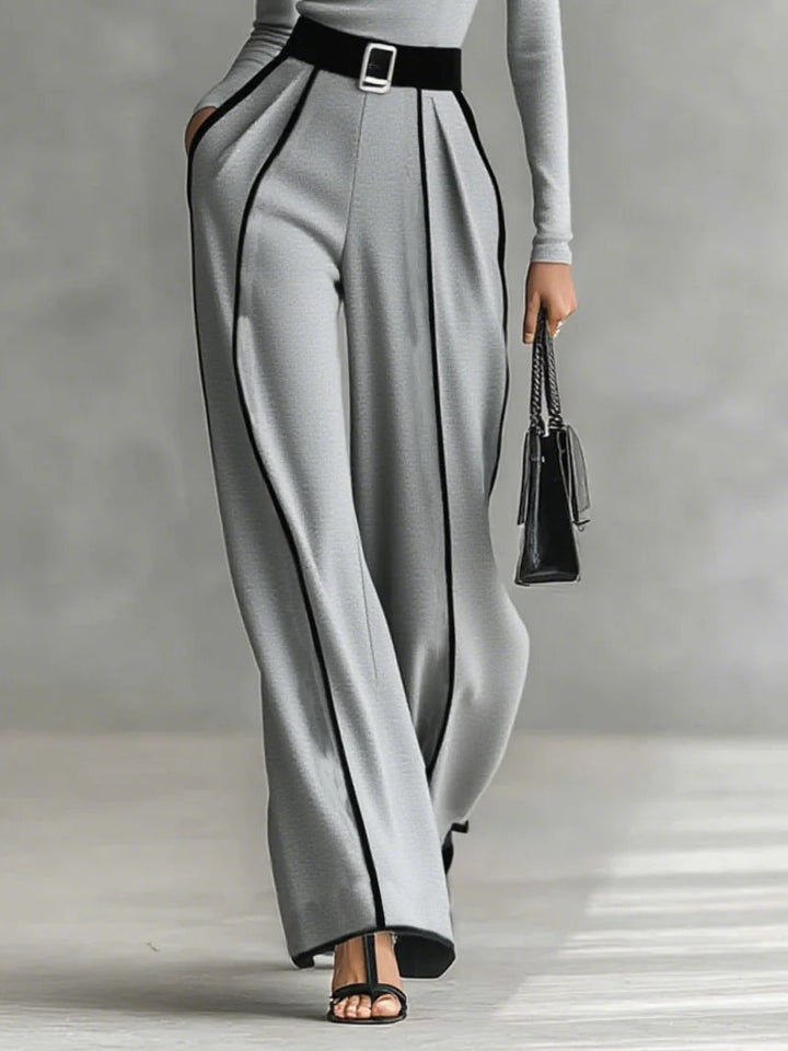 Céline | Elegant high-neck and wide-leg set