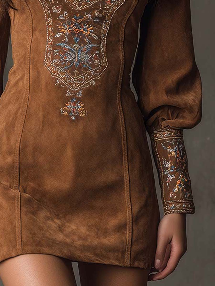 Emilien | Mini Dress Vintage Suede