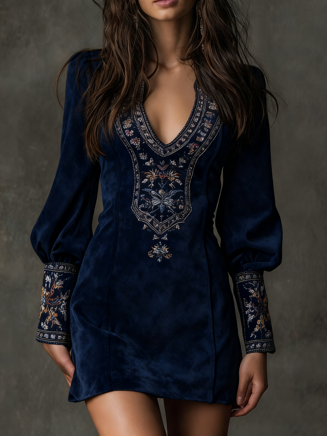 Emilien | Mini Dress Vintage Suede