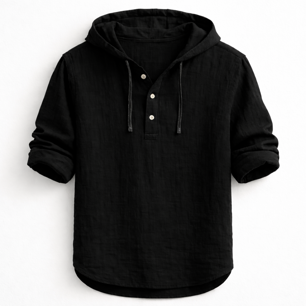Daniel - Camisa de Linho com Capuz