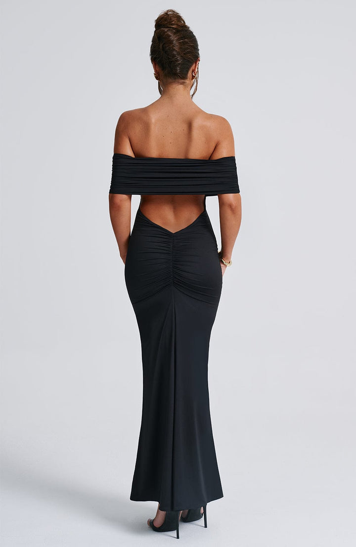 Tindra | Exquisite Bardot Maxi Dress