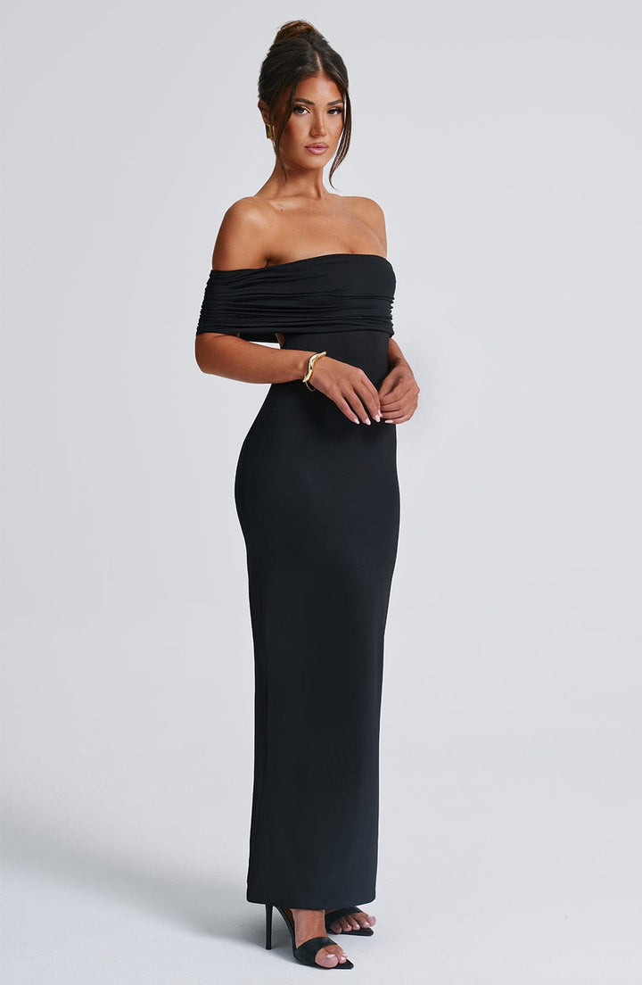 Tindra | Exquisite Bardot Maxi Dress