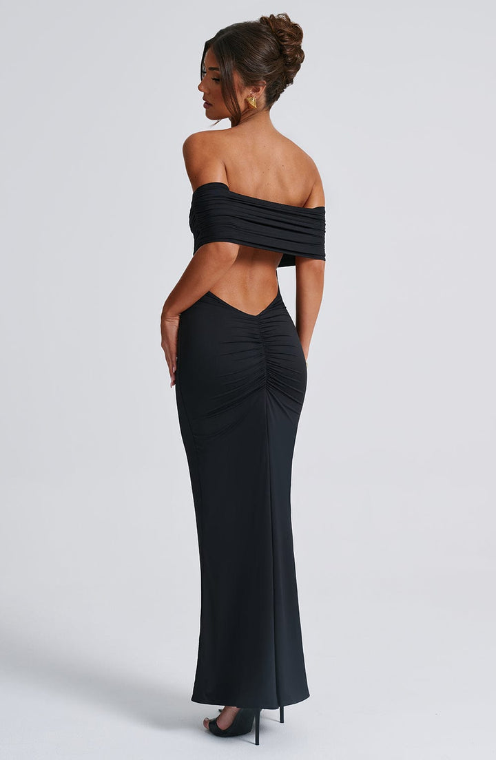 Tindra | Exquisite Bardot Maxi Dress