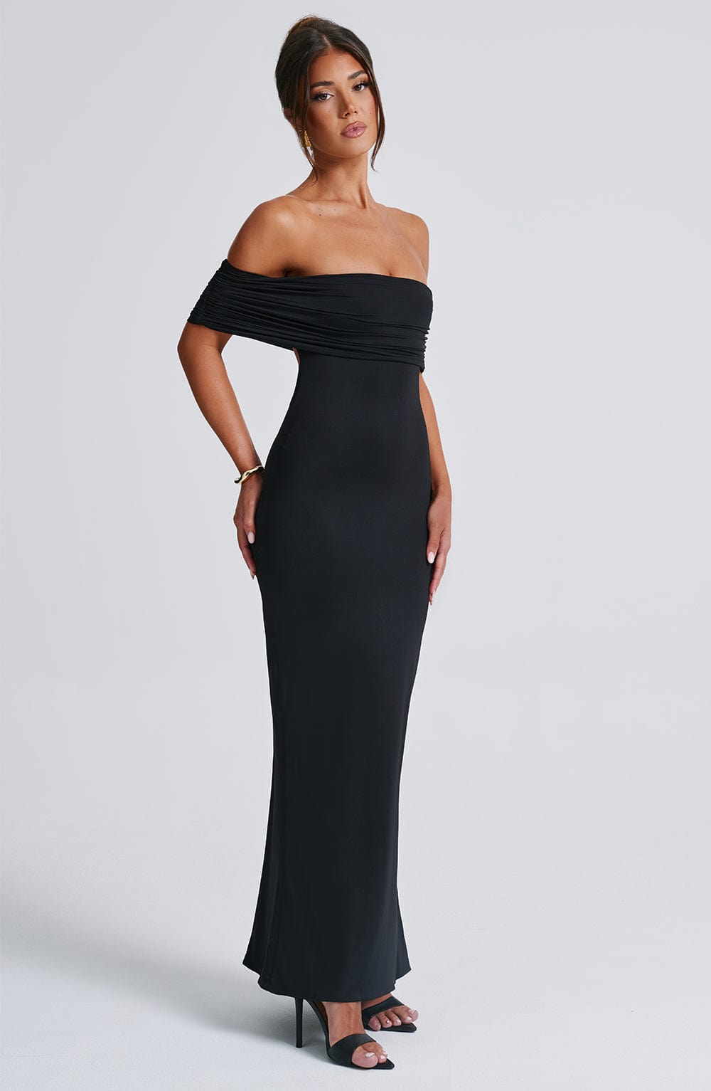 Tindra | Exquisite Bardot Maxi Dress