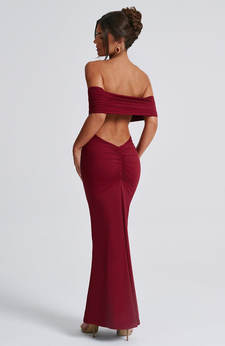 Tindra | Exquisite Bardot Maxi Dress