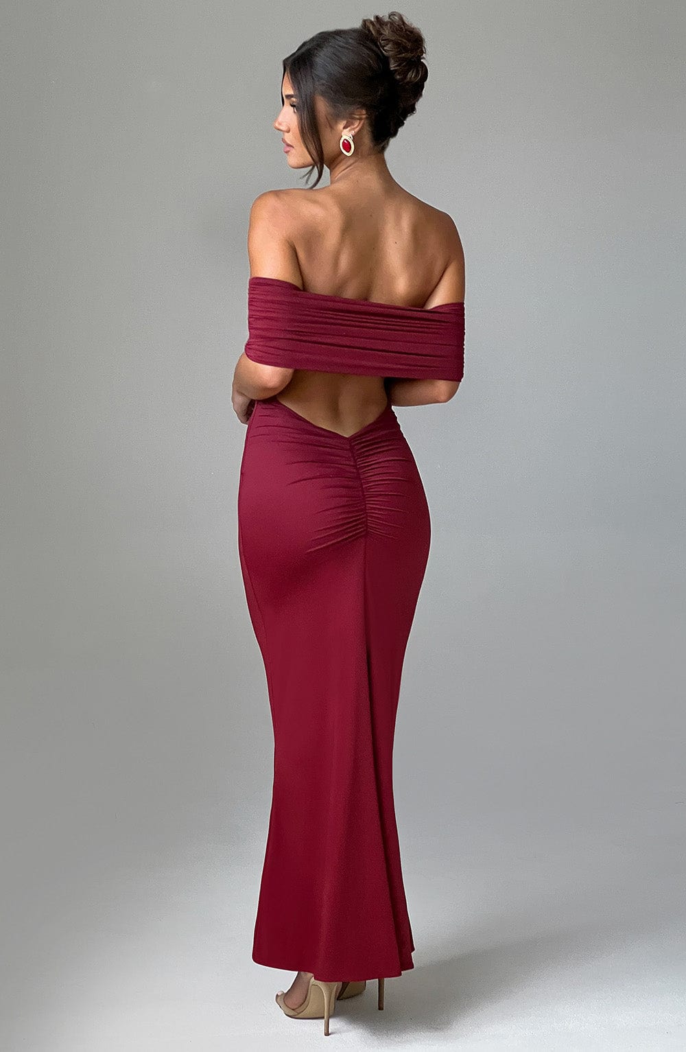 Tindra | Exquisite Bardot Maxi Dress