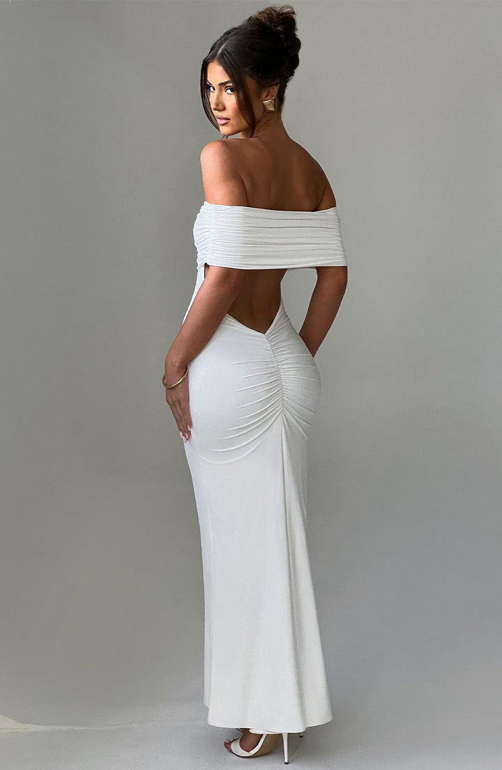 Tindra | Exquisite Bardot Maxi Dress
