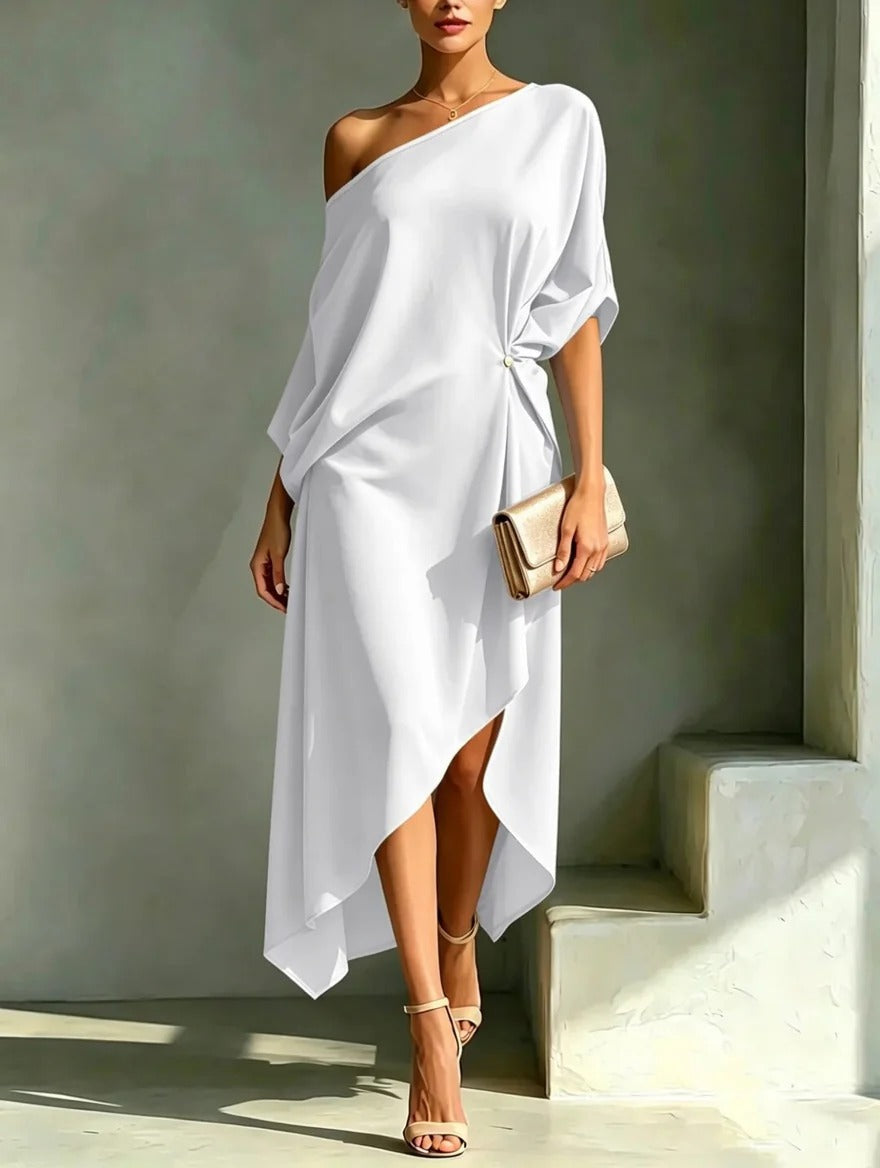 Camila | Vestido assimétrico elegante