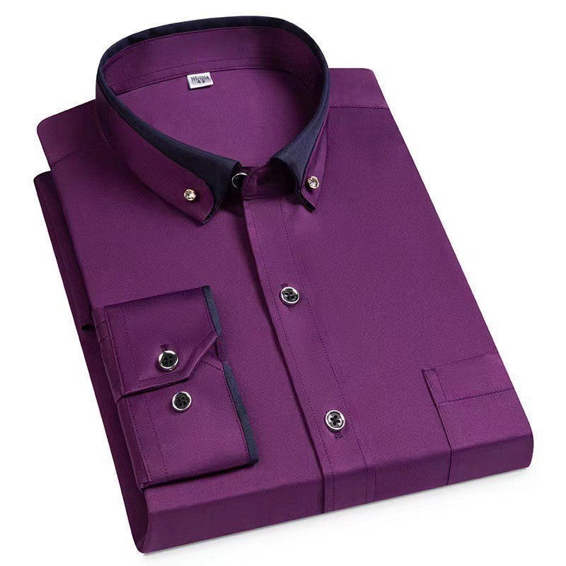 Albert | Classic Long Sleeve Cotton Shirt
