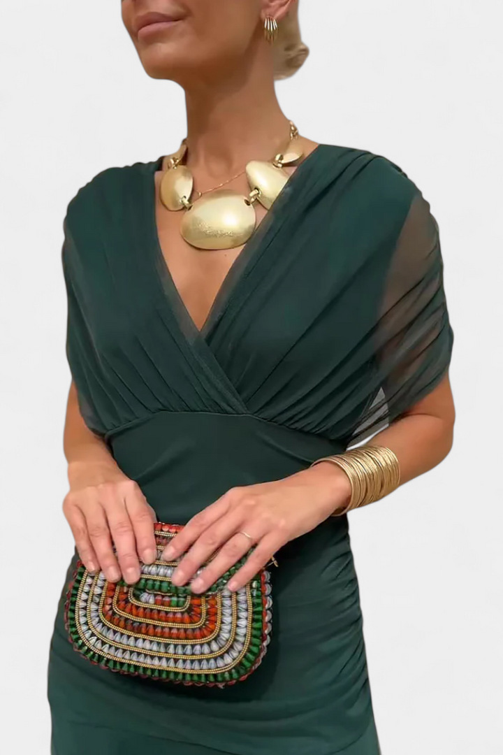Alondra | Colourful V-neck long dress