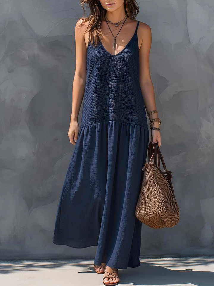 Luna - Maxi Vestido Boémio Patchwork