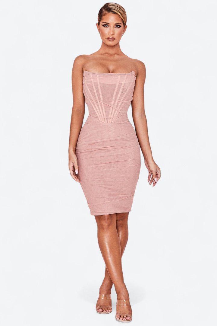 Leila | Vestido corpetado