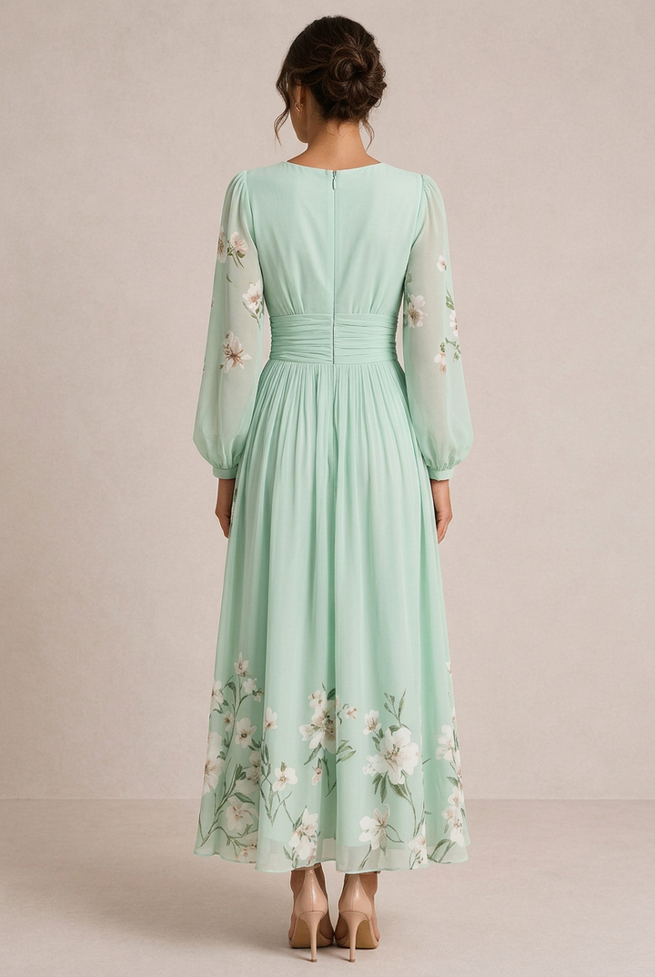 Verónica - Vestido Colorido em Verde