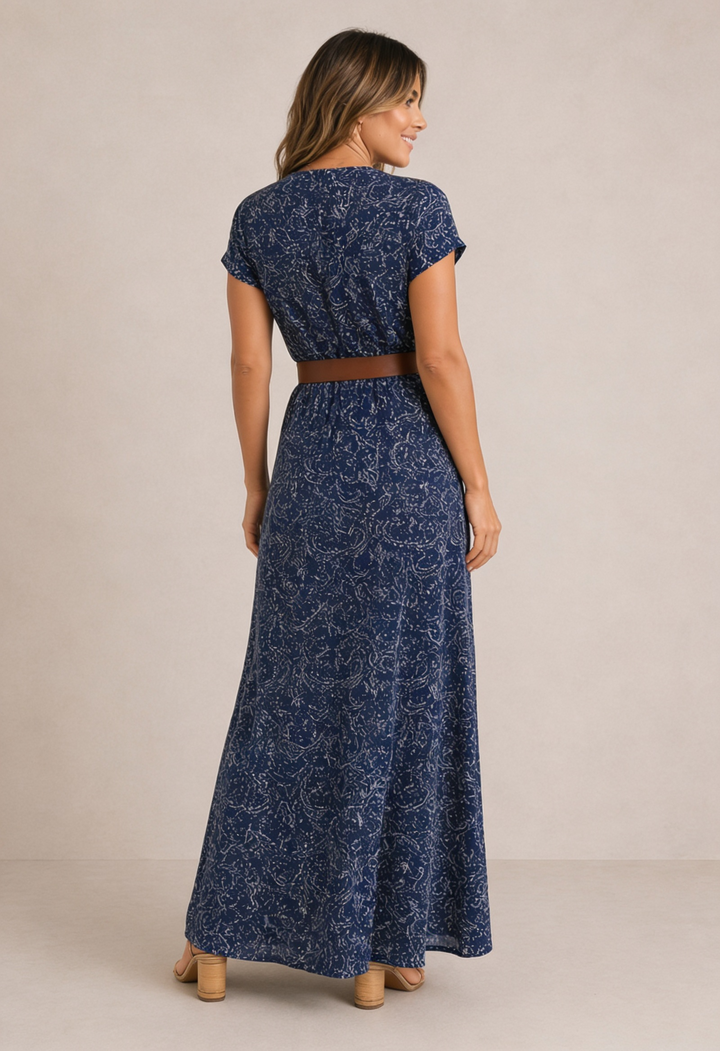 Rosa - Maxi Vestido Boémio