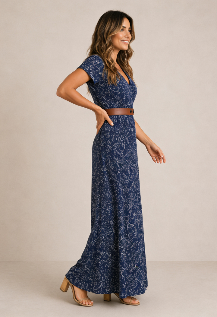 Rosa - Maxi Vestido Boémio