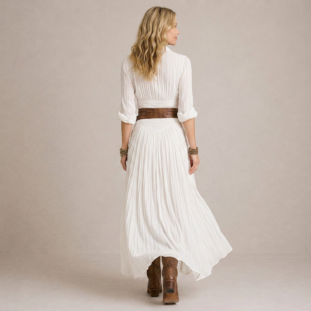 Olivia - Maxi dress com gola