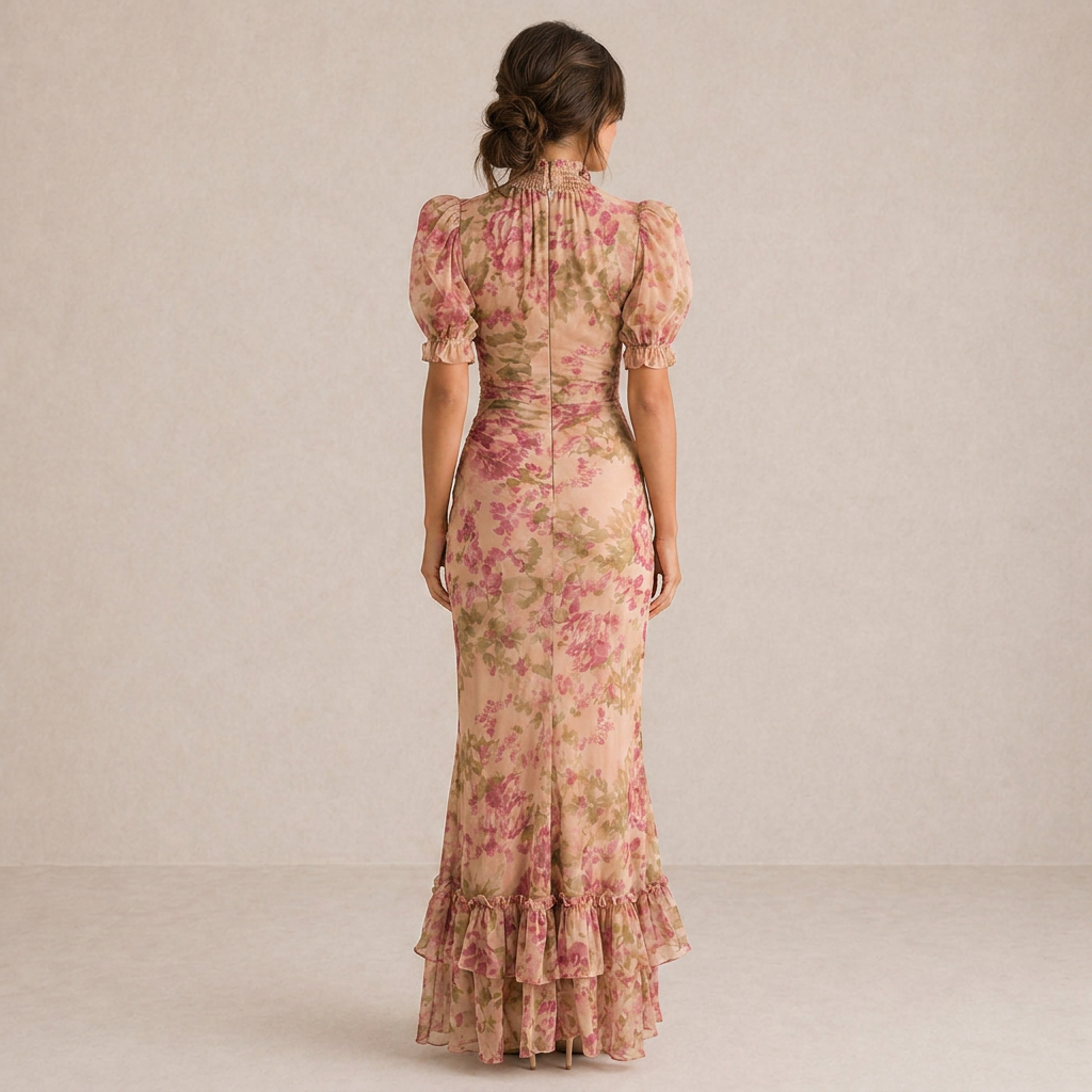 Sara - Vestido Maxi Rosa