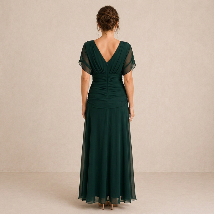 Margarida - Maxi vestido com decote em V