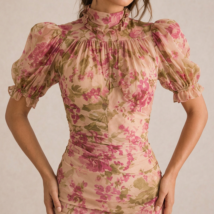 Sara - Vestido Maxi Rosa