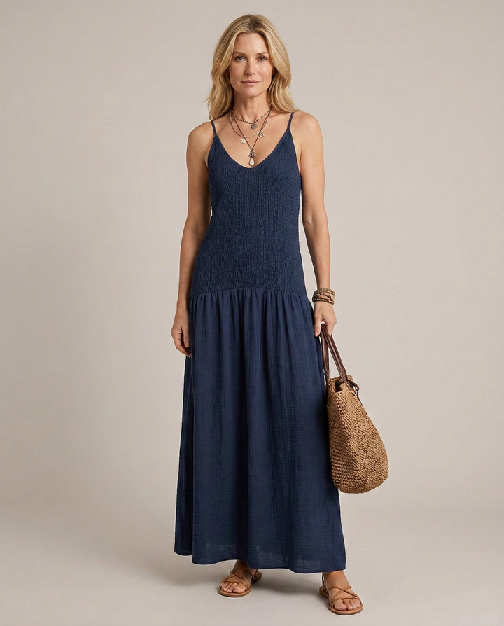Luna - Maxi Vestido Boémio Patchwork