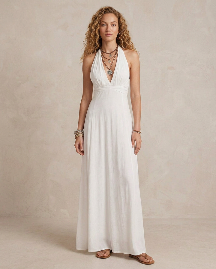 Leonor - Halter Maxi Dress