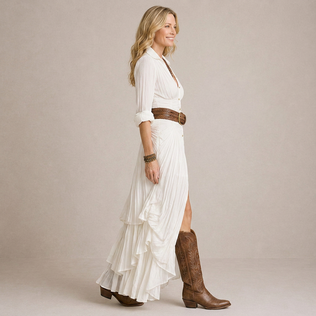 Olivia - Maxi dress com gola