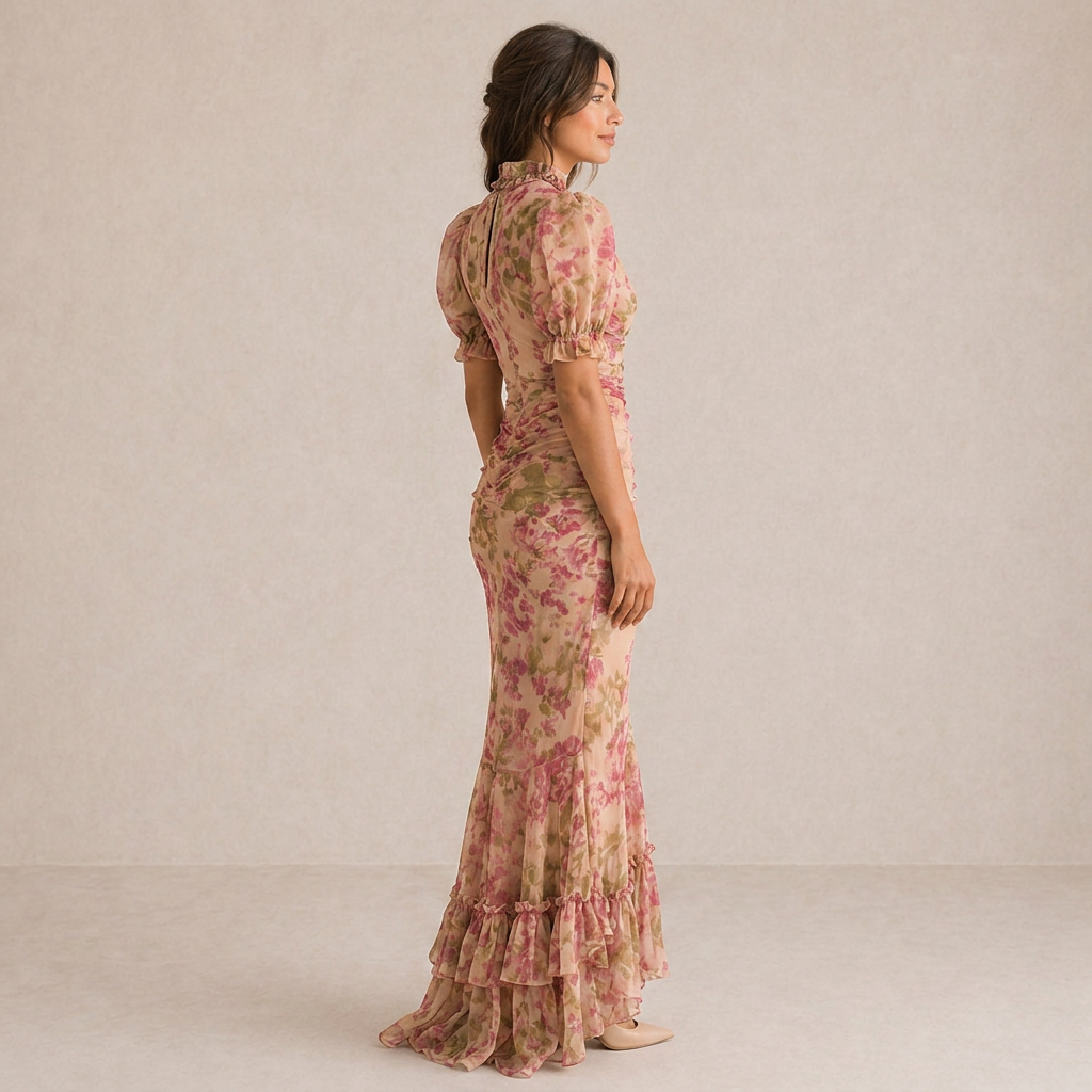 Sara - Vestido Maxi Rosa