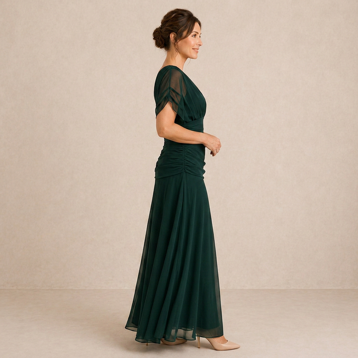 Margarida - Maxi vestido com decote em V