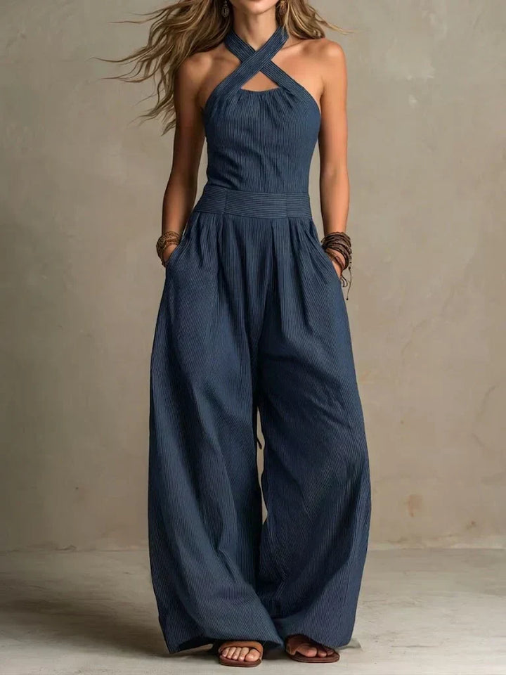Bianca | Elegant Jumpsuit with Crossed Neckline