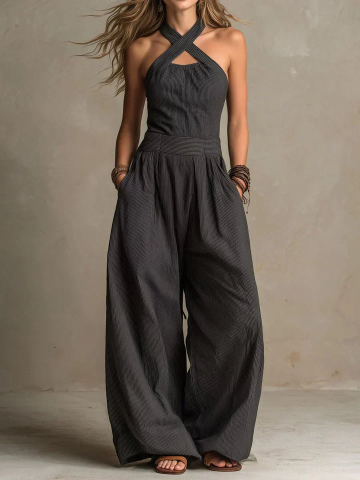 Bianca | Elegant Jumpsuit with Crossed Neckline