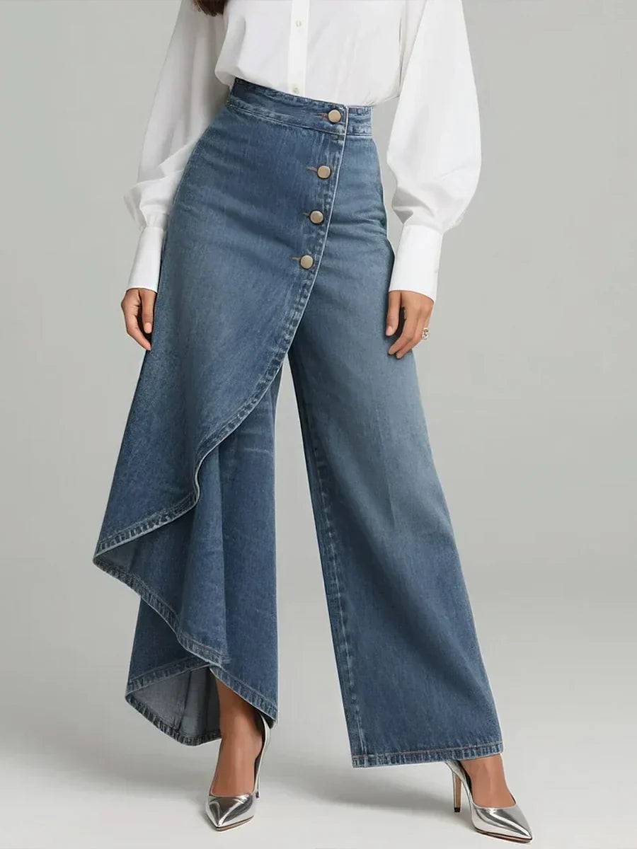 As Elara™ | Jeans de pernas largas