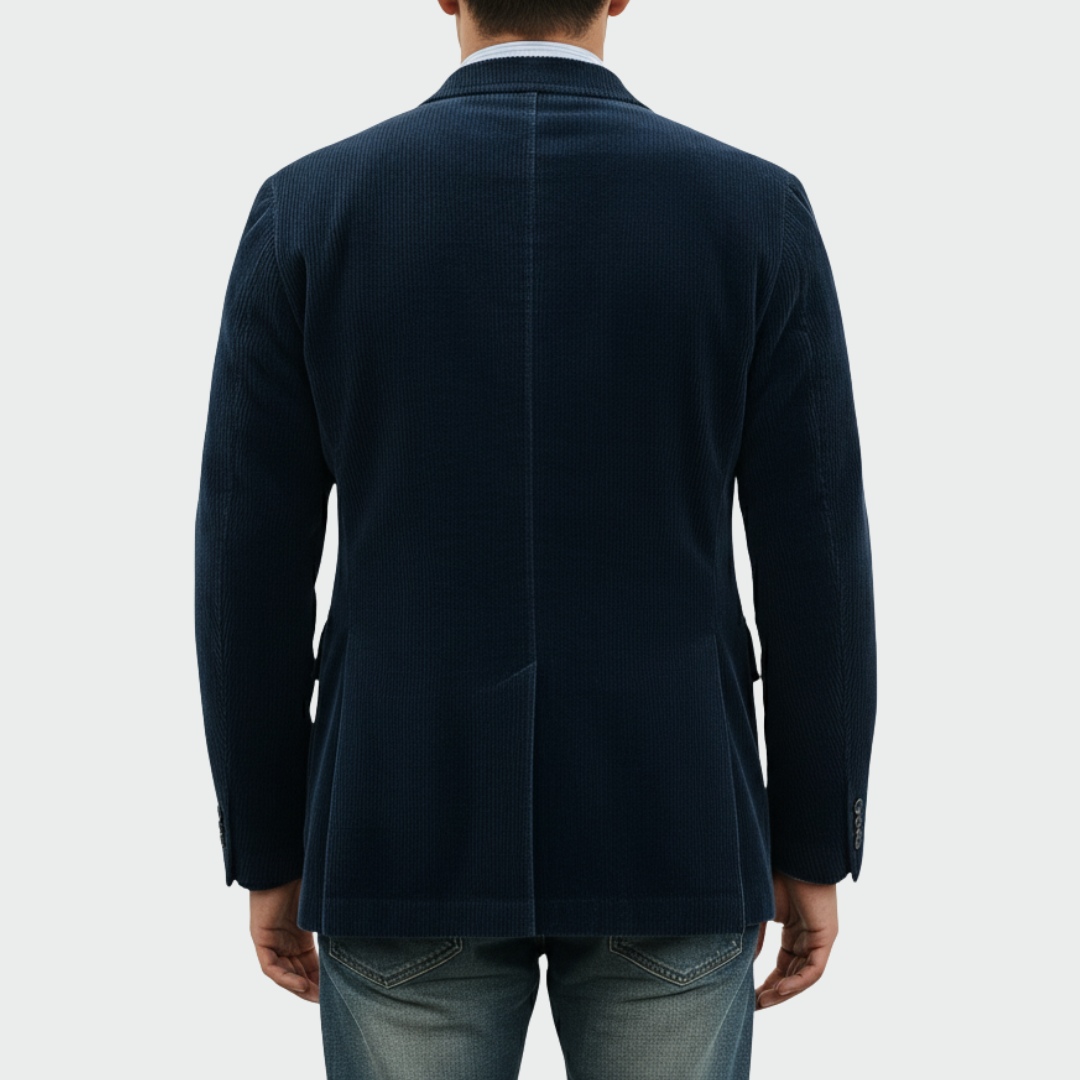 Tom™ - Conjunto de 2 peças: Blazer e Colete de Veludo