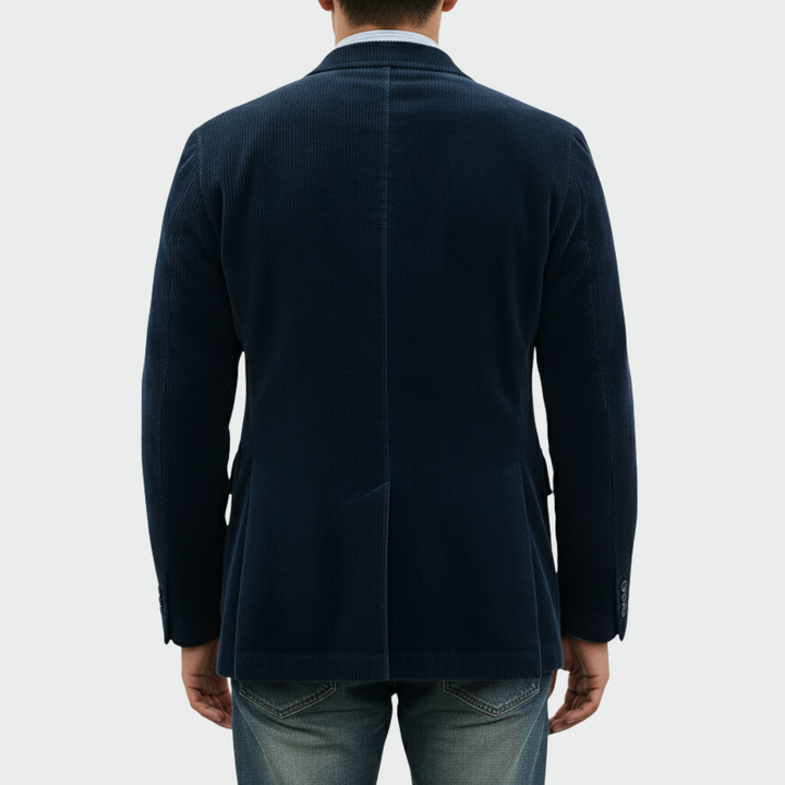 Tom™ - Conjunto de 2 peças: Blazer e Colete de Veludo