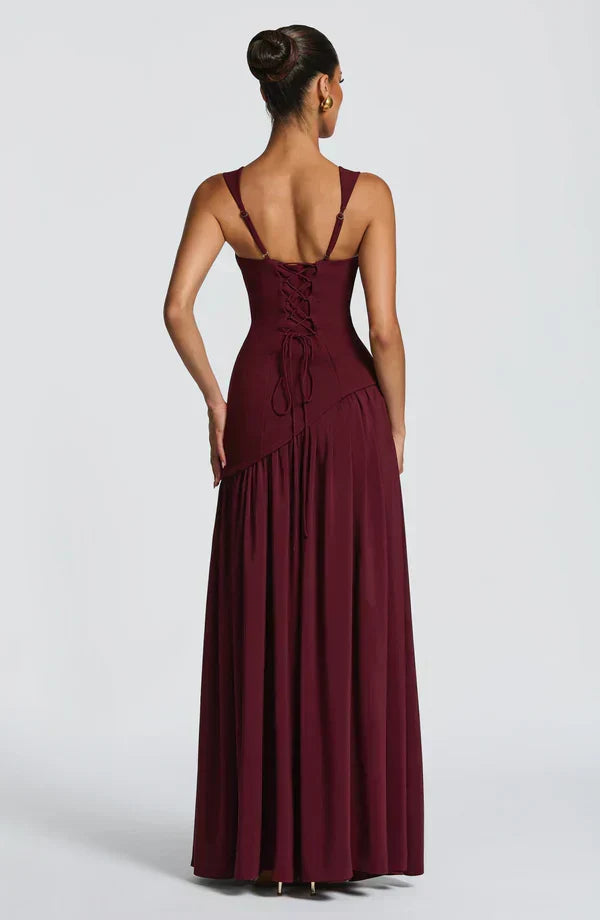 ZAFIRA | Vestido longo com efeitos brilhantes