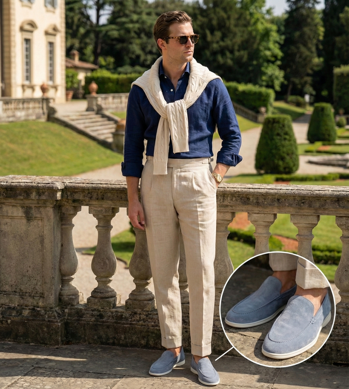 Lorenzo | Mocasins de camurça premium