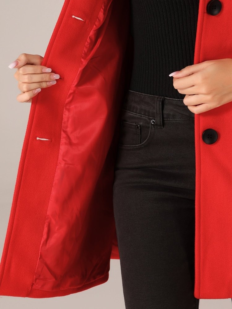 Helena™ - Casaco de Inverno Feminino de Botão Único